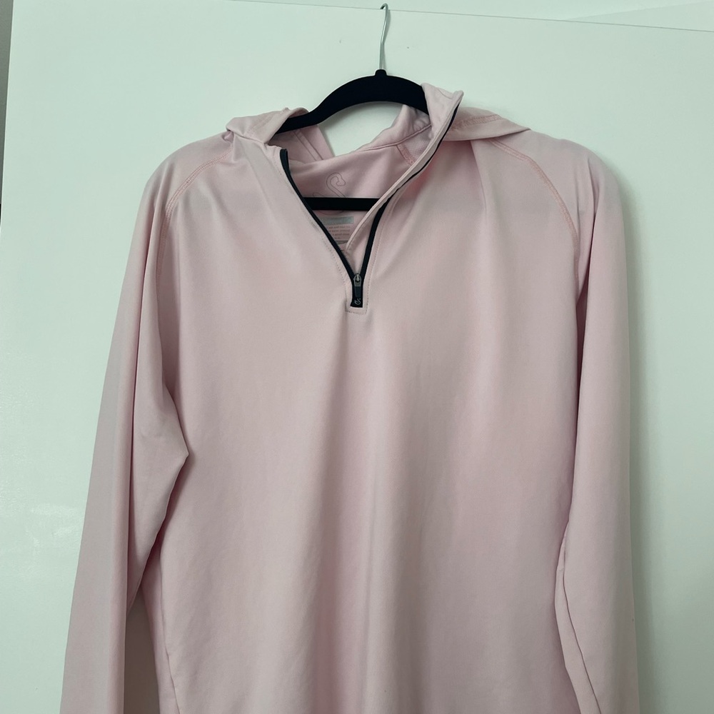 Men's Pink Half-Zip Swannies Golf Pullover